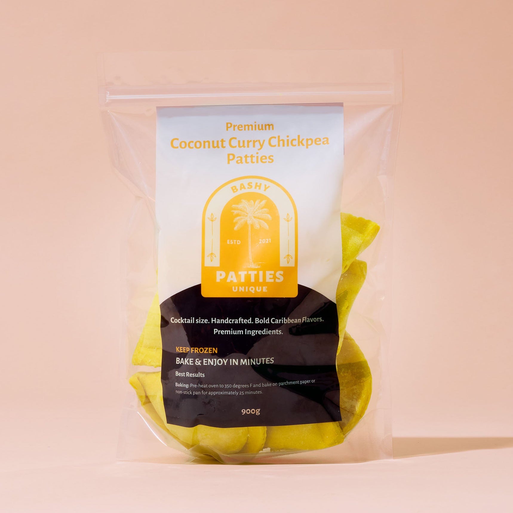 Cocktail Coconut Curry Chickpeas - Vegan (Frozen bag of 8)